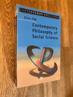 Contemporary philosophy of social science - a multicultural approach