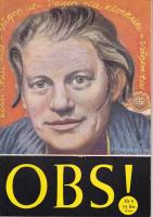 Tidningen OBS! 1949 nr 8 /omslag Harry Martinsson/