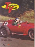 Teknikens V&auml;rld 1958 nr 10 /Omslag Mike Hawthorn Ferrari/