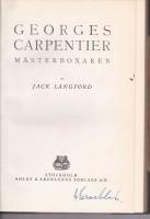 Georges Carpentier M&auml;sterboxaren