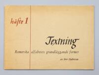 Textning Romerska alfabetets grundl&auml;ggande former  H&auml;fte 1