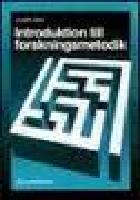 Introduktion till forskningsmetodik