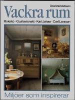 Vackra rum - Rokoko - Gustavianskt - Karl Johan - Carl Larsson. Miljöer som inspirerar.