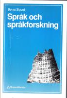 Spr&aring;k och spr&aring;kforskning