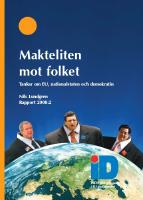 Makteliten mot folket - Tankar om EU, nationalstaten och demokratin