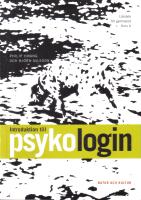 Introduktion till psykologin - L&auml;robok f&ouml;r gymnasiet - Kurs A