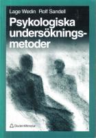 Psykologiska unders&ouml;kningsmetoder