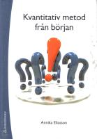 Kvantitativ metod fr&aring;n b&ouml;rjan 