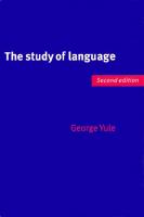 The Study of Language
