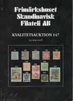 	Frim&auml;rkshuset Skandinavisk Filateli AB - Kvalitetsauktion 147 19 maj 2018
