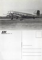 Vykort - SAS Douglas DC-3 1946-65