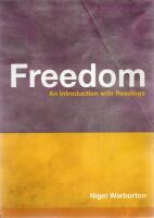 Freedom - An Introduction with Readings