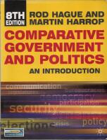  Comparative Government and Politics - An Introduction