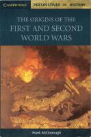The Origins of the First and Second World Wars