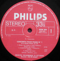 Concerto pour piano No 1 / Concerto pour violin