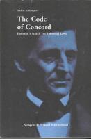 The code of Concord : Emersons search for universal