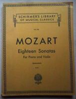 Eighteen Sonatas for Piano and Violin