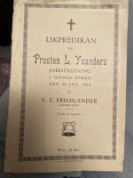 Likpredikan vid Prosten L. Ysanders jordf&auml;stning o vid Kyrkoherde Em. Th. Malmstedts jordf&auml;stning 