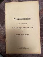 Prestm&ouml;tespredikan i G&ouml;teborg 1878 o i G&ouml;teborg 1921