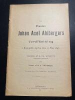 Prosten Jahan Axel Ahlbergers Jordf&auml;stning + Till den konfirmerade ungdomen IV