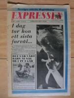 Expressen L&ouml;rdagen 8 Juni 1968