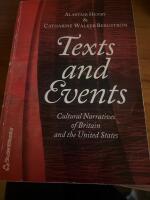 Texts and events - cultural narratives of britain and the united states