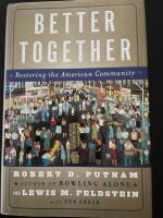 Better together - restoring the American community