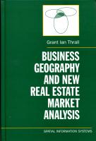 Business Geography and the new Real Estate Market Analysis