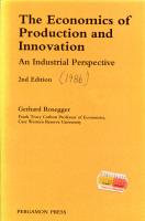 The Economics of Production and Innovation