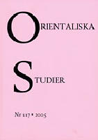 Orientaliska Studier 2005:2 (117)