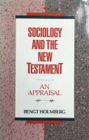 Sociology and the new testament - An appraisal