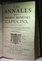 Les annales des freres mineurs Capucins : traduites par le Pere Antoine Caluze de Paris