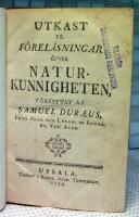 Utkast till f&ouml;rel&auml;sningar &ouml;fver naturkunnigheten
