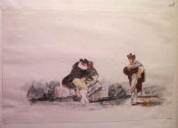 Los dibujos de Goya. Reproducidos a su tama&ntilde;o y en su color. I-II