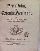 Beskrifning om swenska hemman. I-II