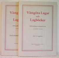 V&auml;stg&ouml;ta lagar och lagb&ouml;cker. Till landskapets kulturhistoria. I-II. Lagarna - Bj&auml;rk&ouml;ar&auml;tten. Lagb&ouml;ckerna