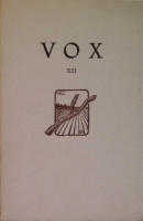 Vox XII. Litter&auml;r kalender