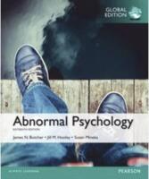 Abnormal Psychology, Global Edition