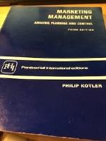 Marketing management : analysis, planning, and control