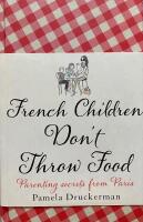 French children dont throw food