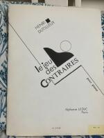 Le jeu des contraires (pour piano)