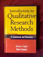 Introduction to Qualitative Research Methods, 3rd Edition