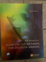 Quantitative methods for decision makers