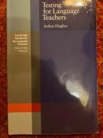 Testing for language teachers