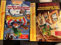 Skarpa silverklon och kattpiraterna & V&auml;lkommen till Skarpings klyfta Geronimo Stilton