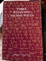 Three Byzantine Sacred Poets