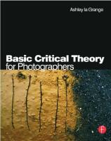 Basic critical theory for photographers