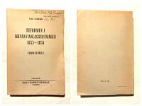 REFORMEN I BR&Auml;NNVINSLAGSTIFTNINGEN 1853-1854. F&Ouml;RHISTORIEN.