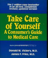 Take Care of Yourself - A Consumer's Guide to Medical Care