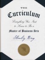 Curriculum - Everything you need to know to be a Master of Business Arts